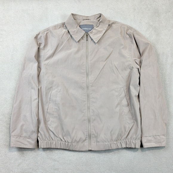 Croft & Barrow Harrington Jacket Size M Mens Olive Green Full Zip Lightweight — photo 2